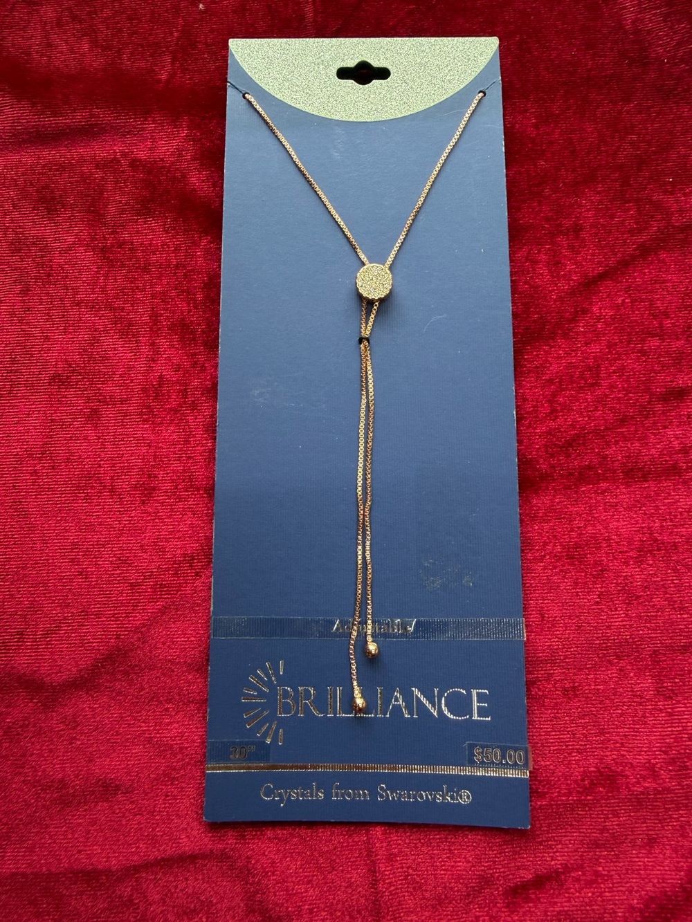 Brilliance Swarovski Crystals rose gold necklace